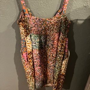 Anthropologie x Maeve multi color spaghetti strap summer dress small